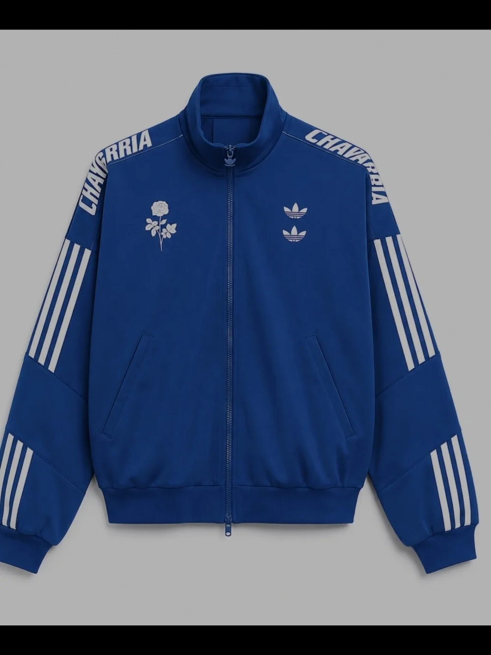Adidas x Willy Chavarria Full Zip Knit Tracktop Jacket Marine JV8991 Sz Men's M